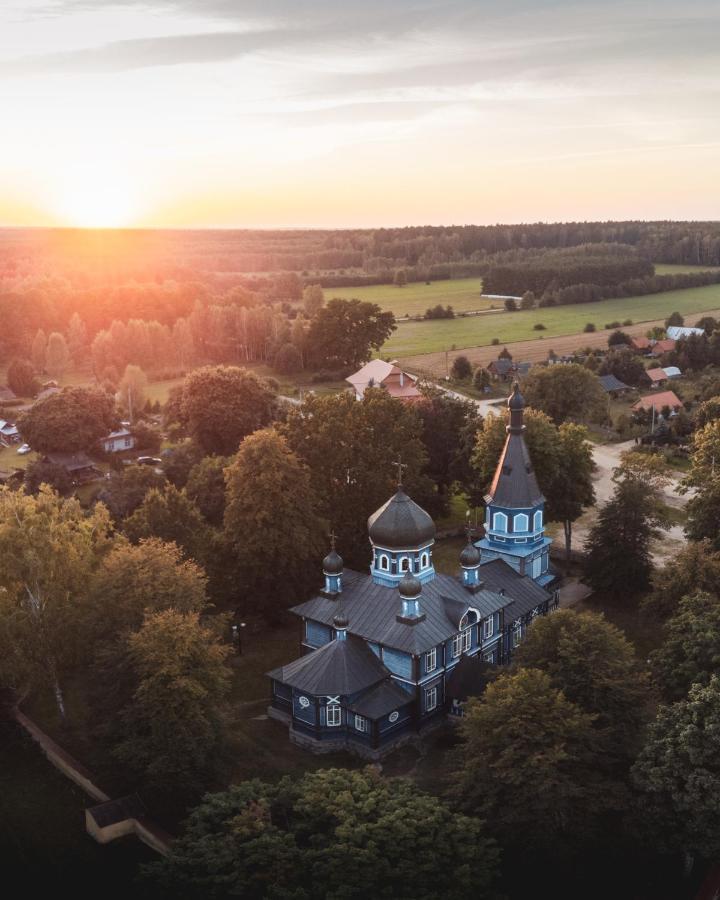 Lesna 21 Dom Poludnie Przy Puszcza Bialowieska Luka Buitenkant foto